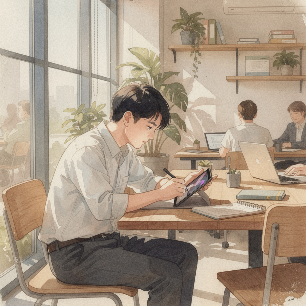 Generated illustration — warm tones